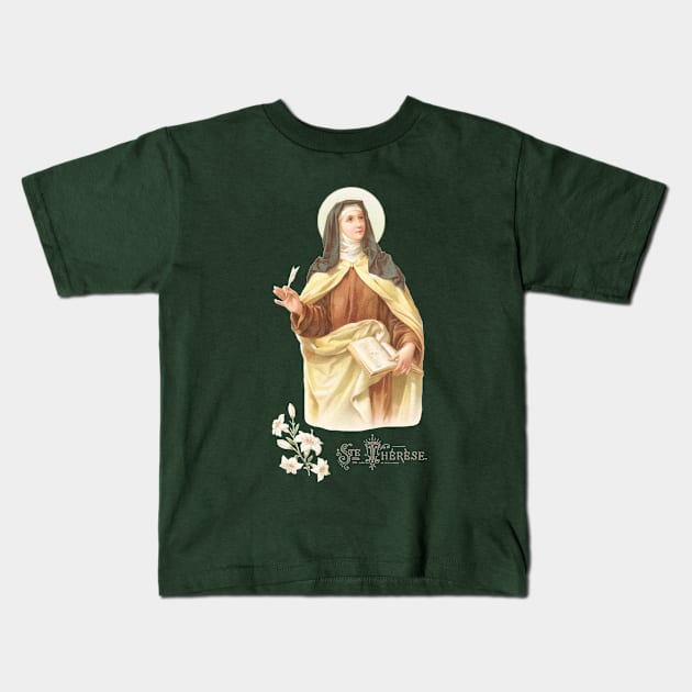 Saint Theresa of Avila: For all the Saints Series Kids T-Shirt by Catholicamtees